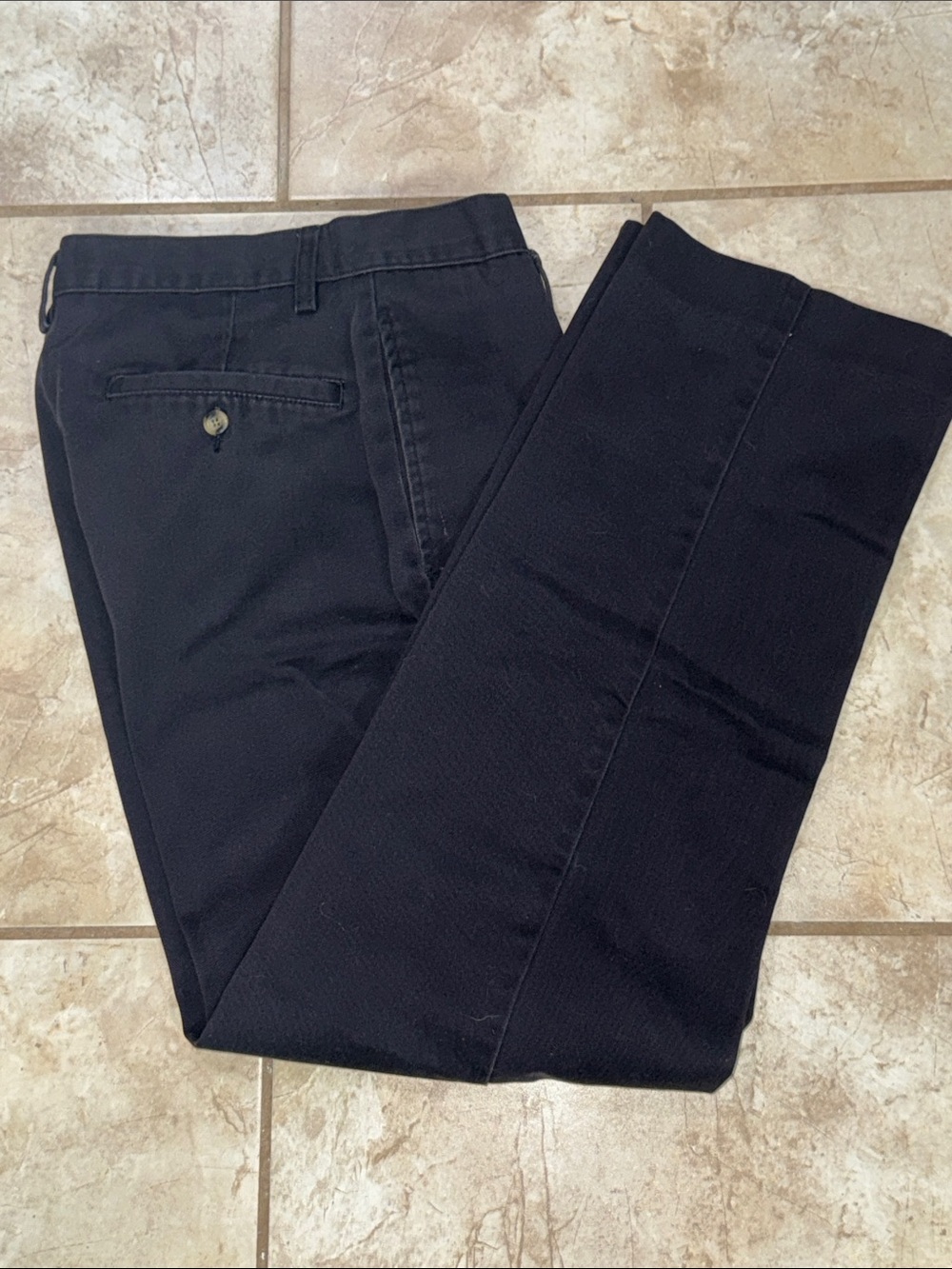 Men's Black Classic Chino Pants